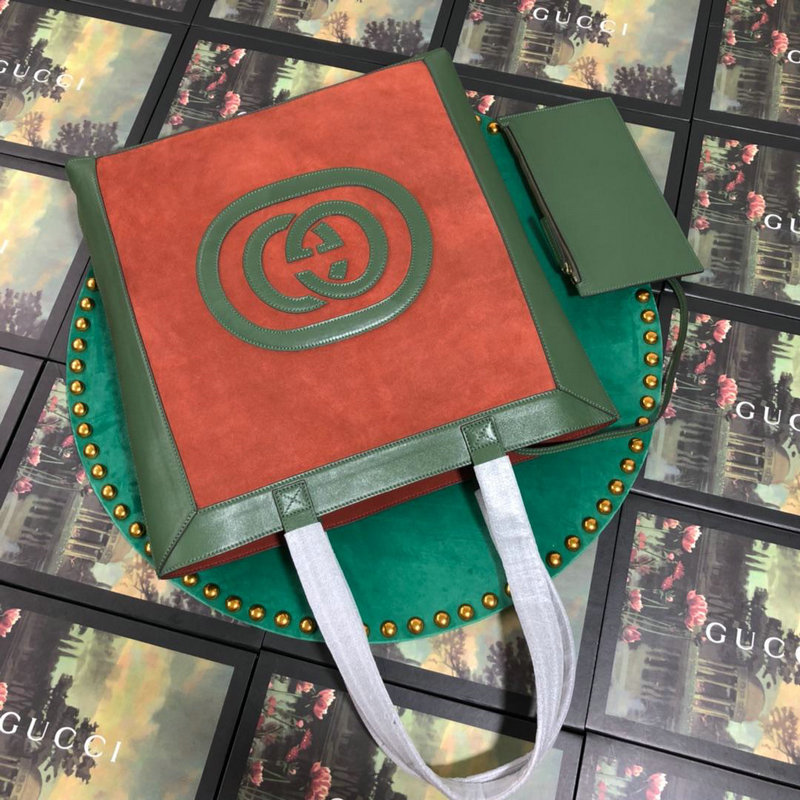グッチ GUCCI 057-GG519335 2019年最新入荷 オフィディア スエード ラージ トートバッグ ハンドバッグ