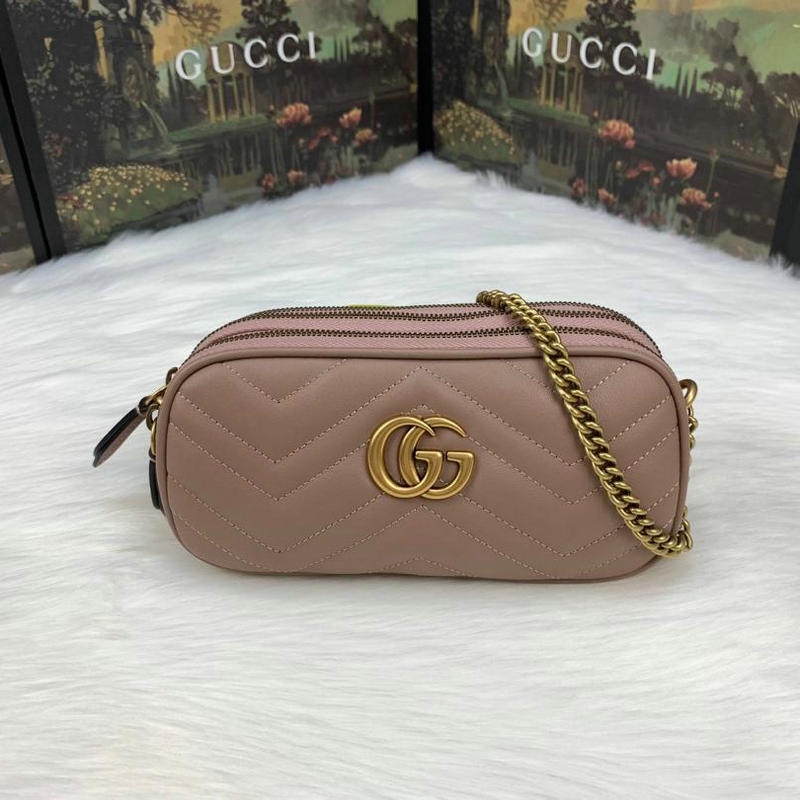 グッチ GUCCI057-GG546581  2019年最新入荷 GGマーモント ミニ チェーンバッグ 斜め掛け ショルダーバッグ カーフスキン