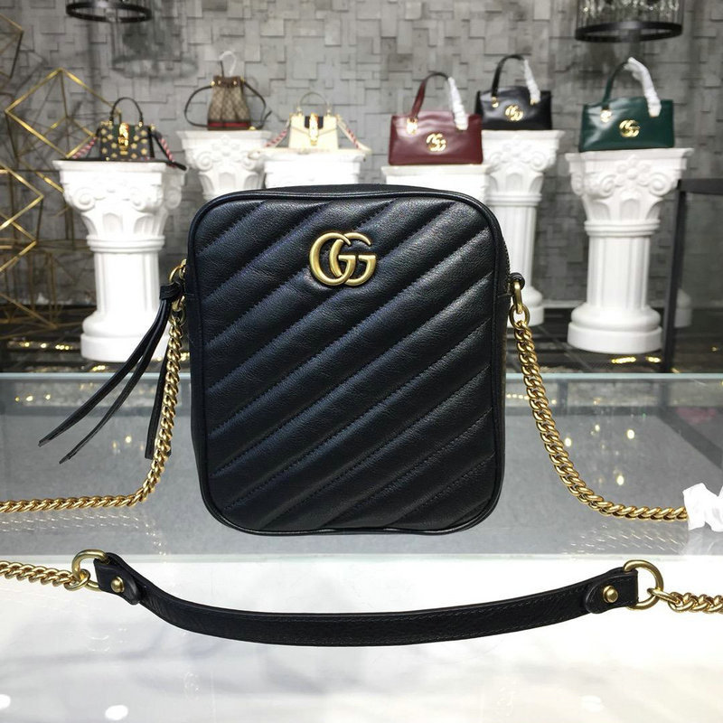 商品名称：グッチ GUCCI 057-GG550155 2019年最新入荷 GGマーモント ショルダーバッグ 斜め掛け レディース チェーンバッグ ミニ カーフスキン