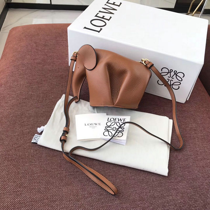 ロエベ LOEWE DDB-LEB18020K 2019年最新色入荷 エレファント ミニバッグ ショルダーバッグ コインケース
