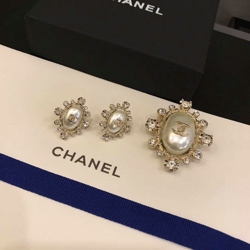 シャネル CHANEL CZ-CHEH19014 019年最新入荷 イヤリング アクセサリー ブローチ セットアップ