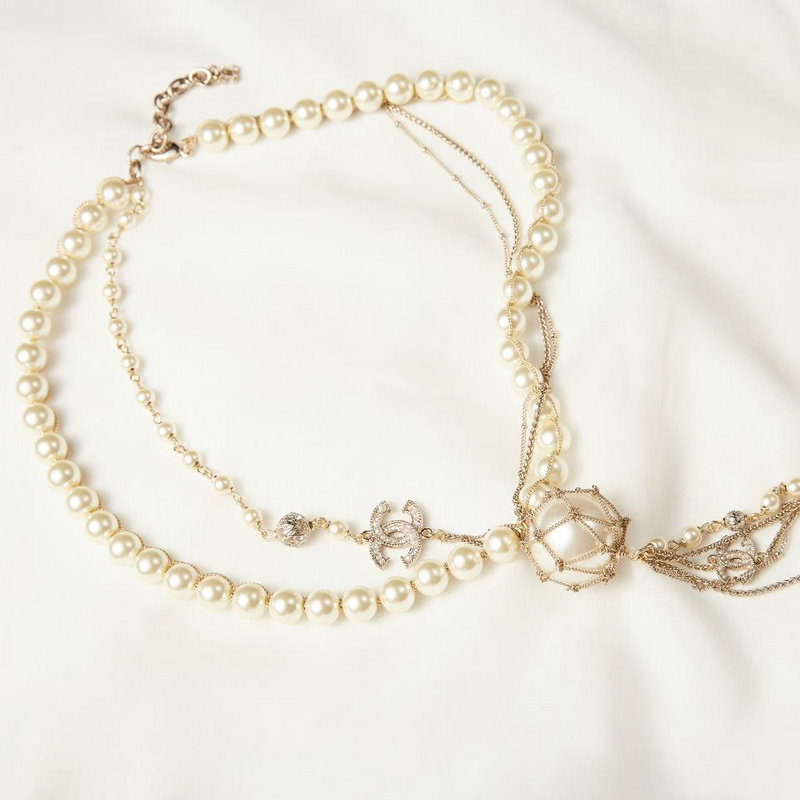シャネル CHANEL 2019年最新入荷 ネックレス パール ロングネックレス シルバー