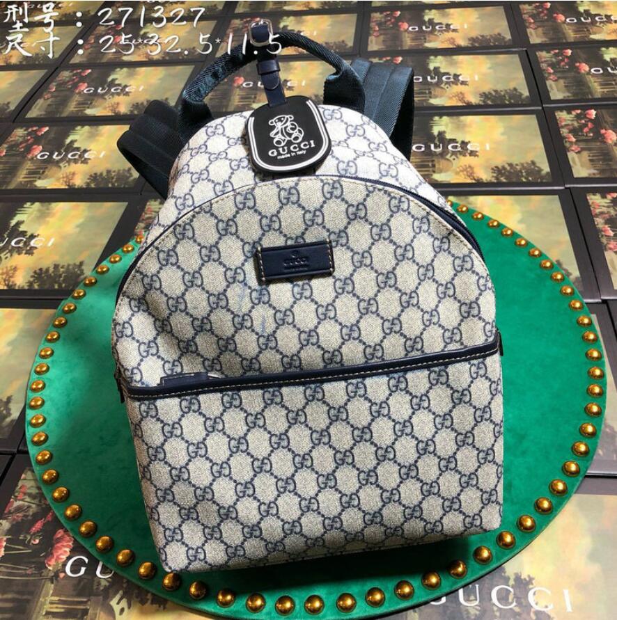 GUCCI グッチ 057-GG271327X 2019年最新入荷 バックパック リュック レザー リュックサック キャンパス メンズ レディース 通勤 通学