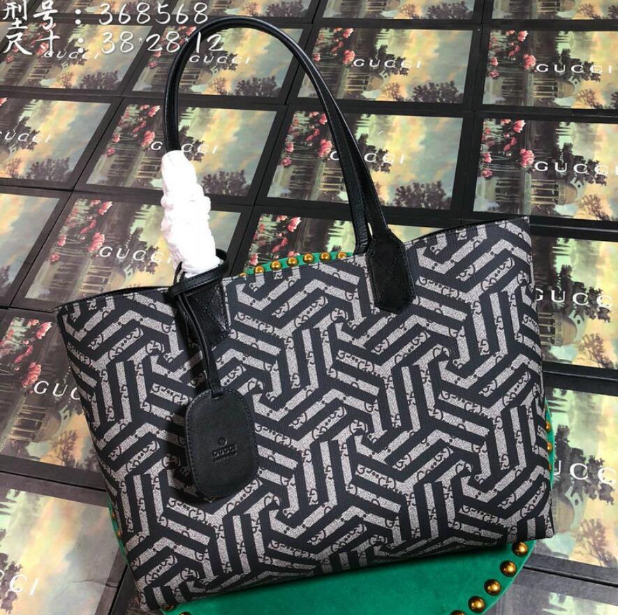 GUCCI グッチ 057-GG368568H 2019年最新入荷 ハンドバッグ トートバッグ カーフスキン レディース ジオメトリ