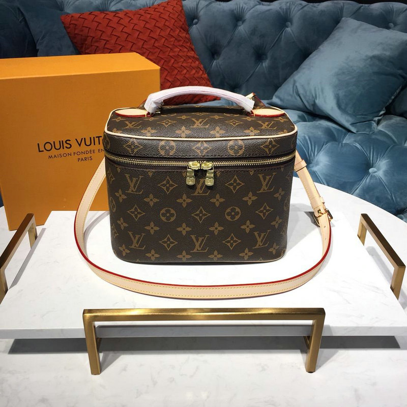 ルイヴィトン LOUISVUITTON 057-M42265 2019年最新入荷 ニース BB ハンドバッグ バニティ 化粧箱 モノグラムキャンパス