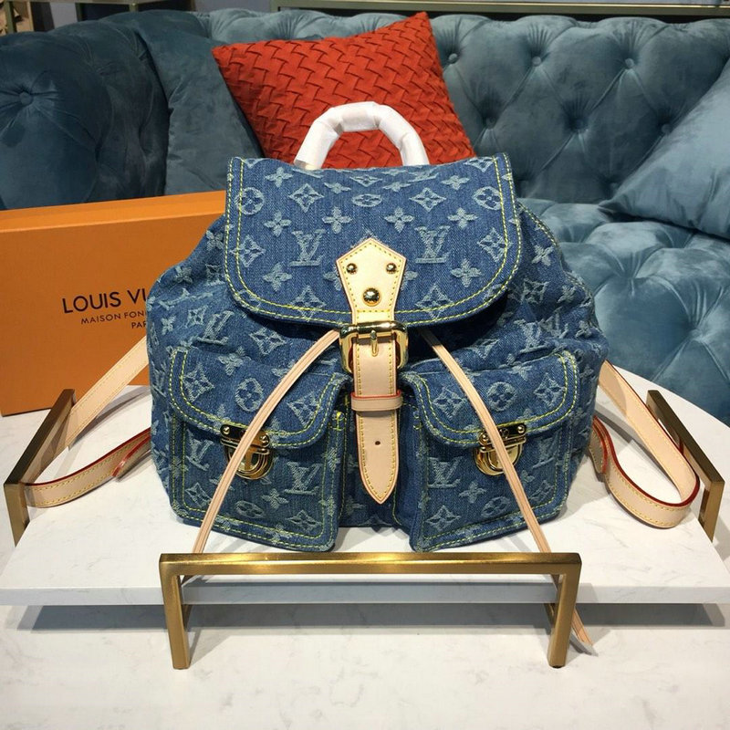 商品名称：ルイヴィトン LOUISVUITTON 057-M44460 2019年最新入荷 バックパック モノグラムデニム サック アド PM リュック 通勤 通学