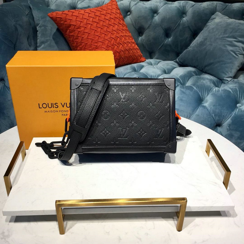 商品名称：ルイヴィトン LOUISVUITTON 057-M53288 2019年最新入荷 ソフトトランク 斜め掛け ショルダーバッグ トリヨン モノグラム レザー 黒