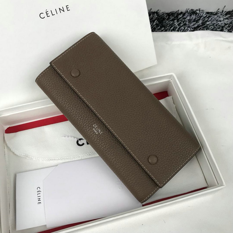 セリーヌ CELINE CC-CE0172 2019年最新入荷 フラップウォレット 二つ折り長財布 カーフスキン