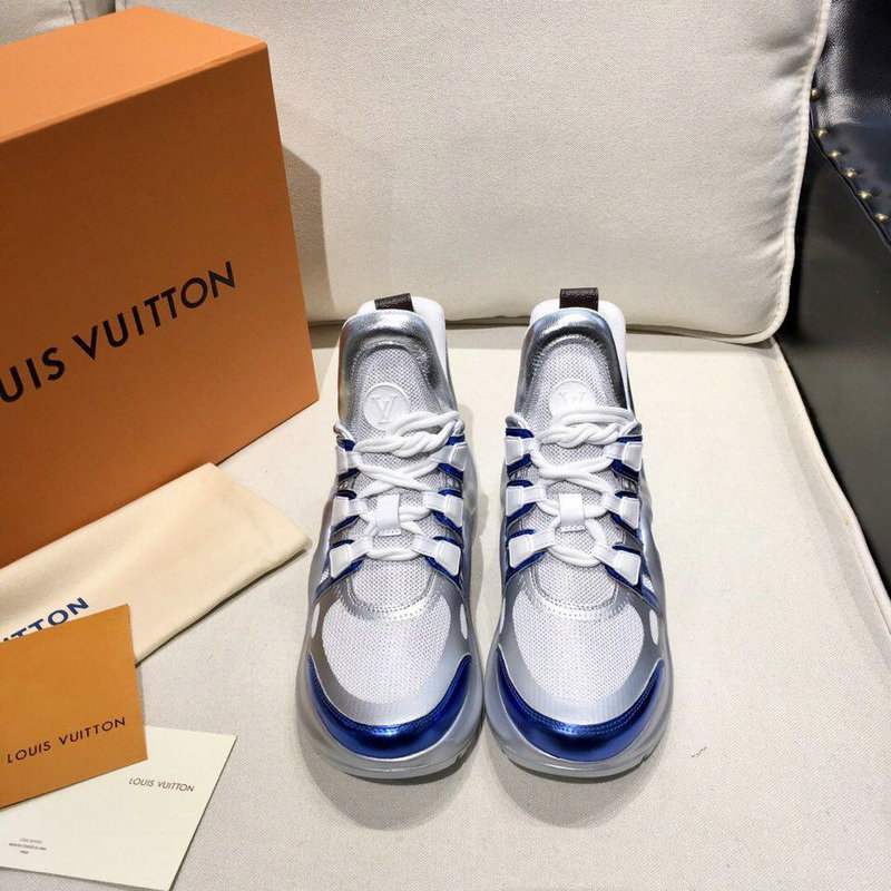 ルイヴィトン LOUISVUITTON 26-LVJ19019 2019年最新入荷 LVアークライト ライン スニーカー スポーツシューズ メンズ レディース 男女兼用