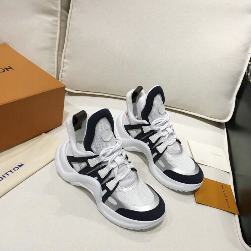 ルイヴィトン LOUISVUITTON 26-LVJ19020 2019年最新入荷 LVアークライト ライン スニーカー スポーツシューズ メンズ レディース 男女兼用