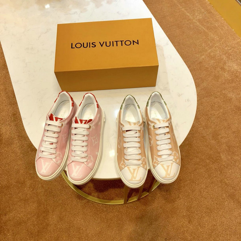 商品名称：ルイヴィトン LOUISVUITTON 26-LVJ19023 2019年最新入荷 タイムアウト ライン スニーカー レディース スポーツシューズ カジュアルシューズ レースアップ 通勤 通学 運動靴