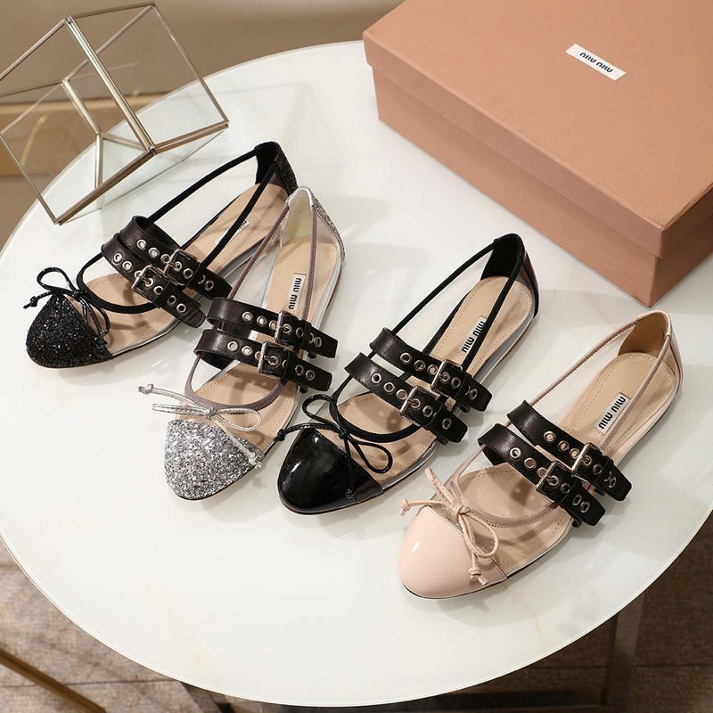 ミュウミュウ MIUMIU 26-MMJ19007 2019年最新入荷 フラットシューズ レディース パンプス 靴 通勤 カジュアル 通気