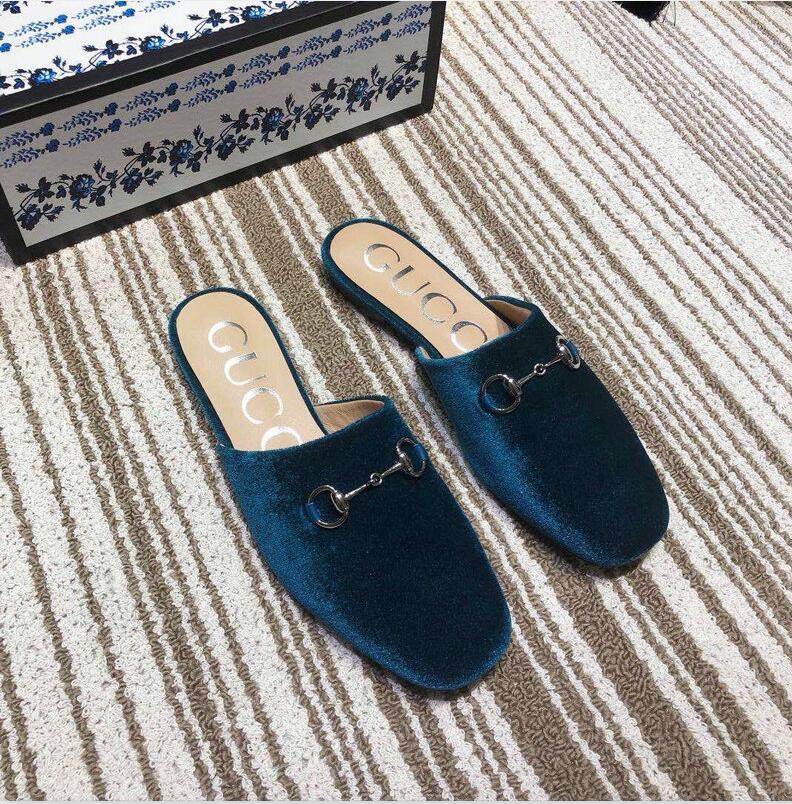 グッチ GUCCI 26-GGJ19015 2019年最新入荷 ローヒールサンダル ピンヒールサンダル サマーサンダル 夏 靴 レディース ミュール ベルベット