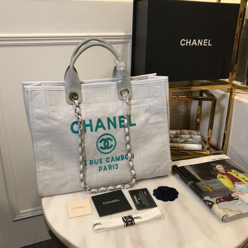 シャネル CHANEL JS-CH66941NH 2019年最新入荷 ショピングバッグ キャンパス ハンドバッグ ママバッグ レディース 刺繍ロゴ
