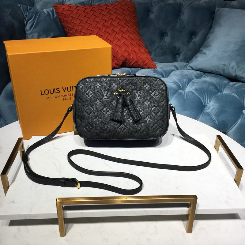 ルイヴィトン LOUISVUITTON 057-M44593 2019年最新入荷 サントンジュ カメラケース 斜め掛け ショルダーバッグ モノグラムアンプラント 黒