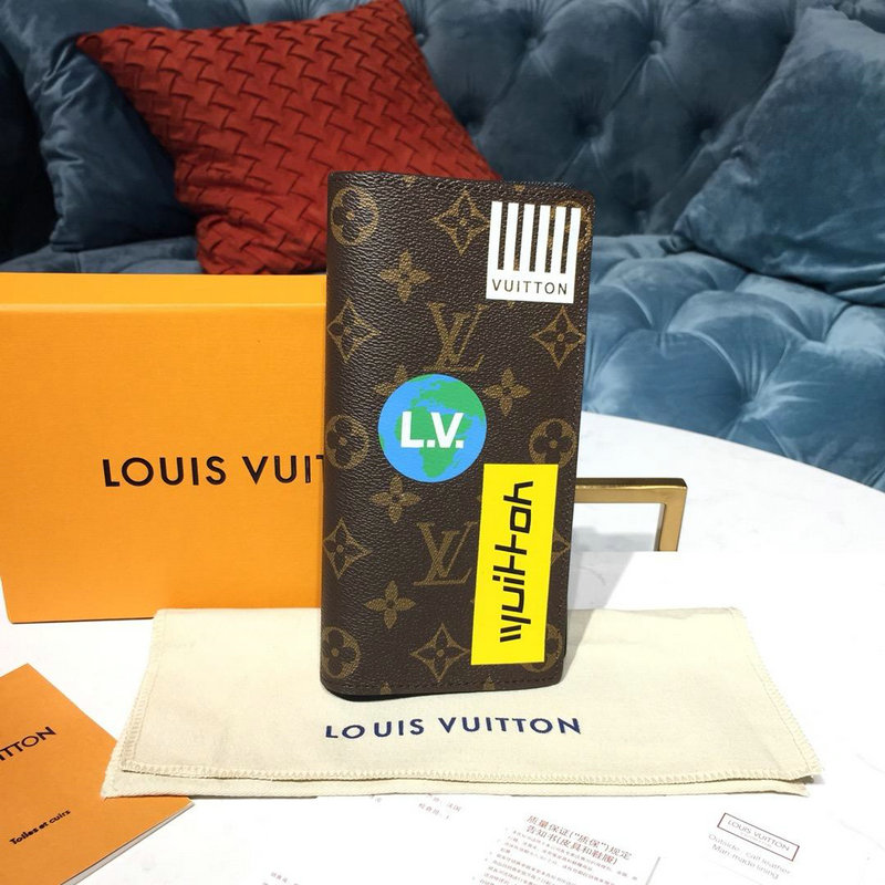 ルイヴィトン LOUISVUITTON 057-M67823 2019年最新入荷 ポルトフォイユ ブラザ 二つ折り長財布 カードケース 札入れ 小銭入れ モノグラムキャンパス