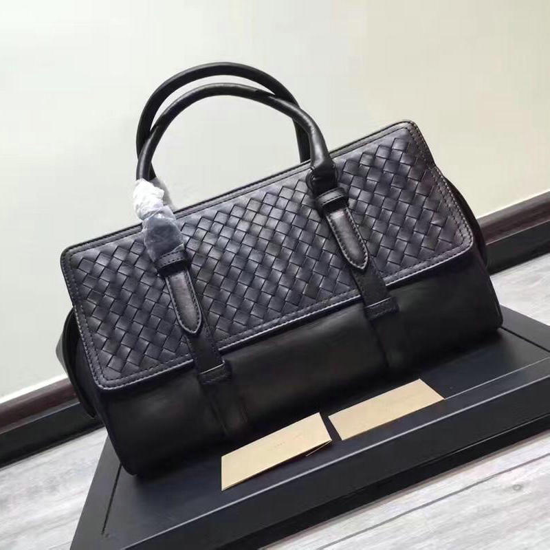 ボッテガヴェネタ BOTTEGAVENETA aj-BOV7033S 2019年最新入荷 イントレチャート ダッフルバッグ ビジネスバッグ メンズ ブリーフケース トラベルバッグ 旅行かばん 黒