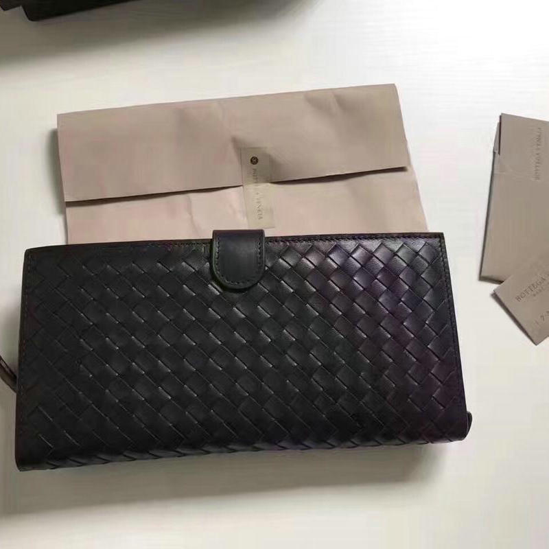 ボッテガヴェネタ BOTTEGAVENETA aj-BOV114087 2019年最新入荷 イントレチャート VN マルチケース カードケース 長財布 小銭入れ メンズ カーフスキン 黒