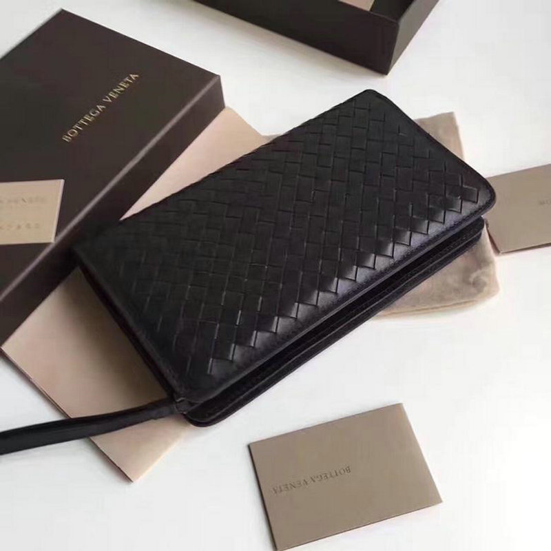 ボッテガヴェネタ BOTTEGAVENETA 2019年最新入荷 イントレチャート ジップラウンドウォレット ファスナー長財布 カーフスキン