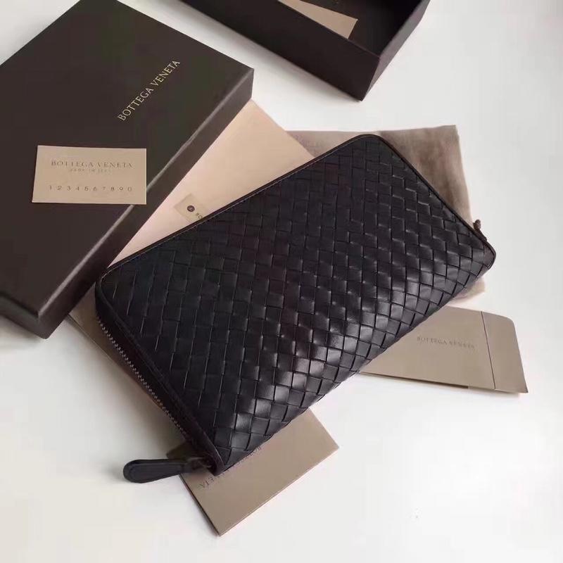 ボッテガヴェネタ BOTTEGAVENETA 2aj-BOV114082 019年最新入荷 イントレチャート ジップラウンドウォレット ファスナー長財布 カーフスキン