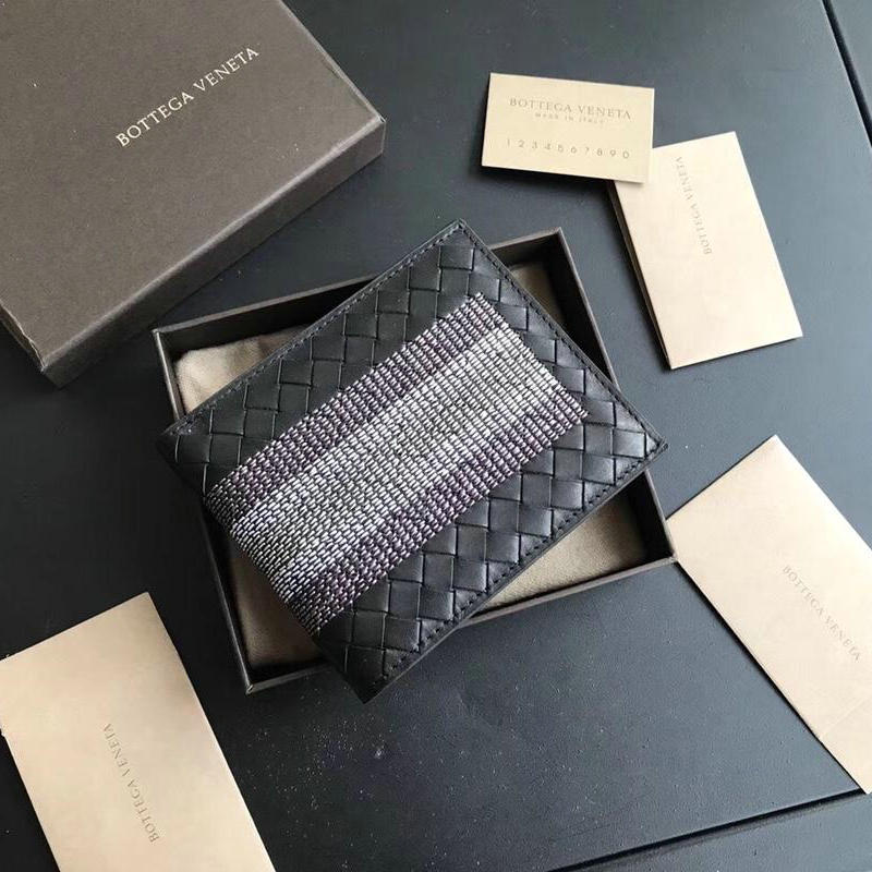 ボッテガヴェネタ BOTTEGAVENETA aj-BOV193642 2019年最新入荷 イントレチャート ナッパ 二つ折りウォレット 短財布 カードケース 札入れ カーフスキン