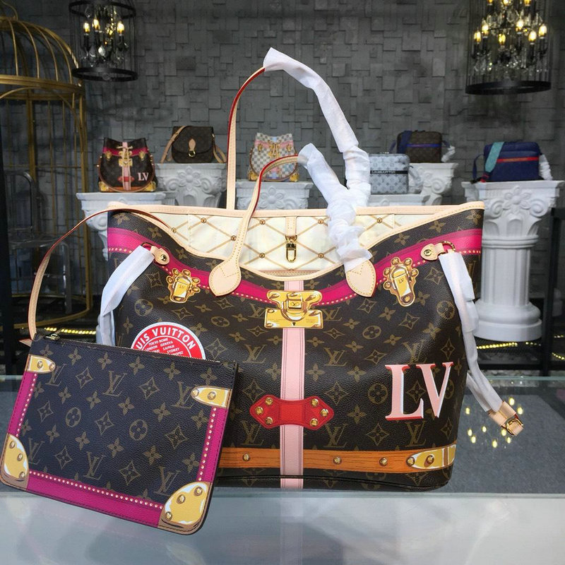 ルイヴィトン LOUISVUITTON 057-M41390 2019年最新入荷 ネヴァーフル MM トートバッグ ハンドバッグ モノグラムキャンパス ショッピングバッグ