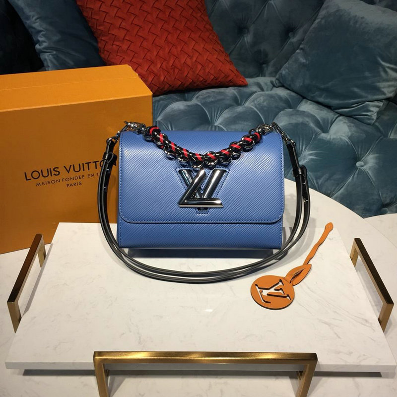 商品名称：ルイヴィトン LOUISVUITTON 057-M52503L 2019年最新入荷 ツイスト MM ショルダーバッグ エピレザー ブルー