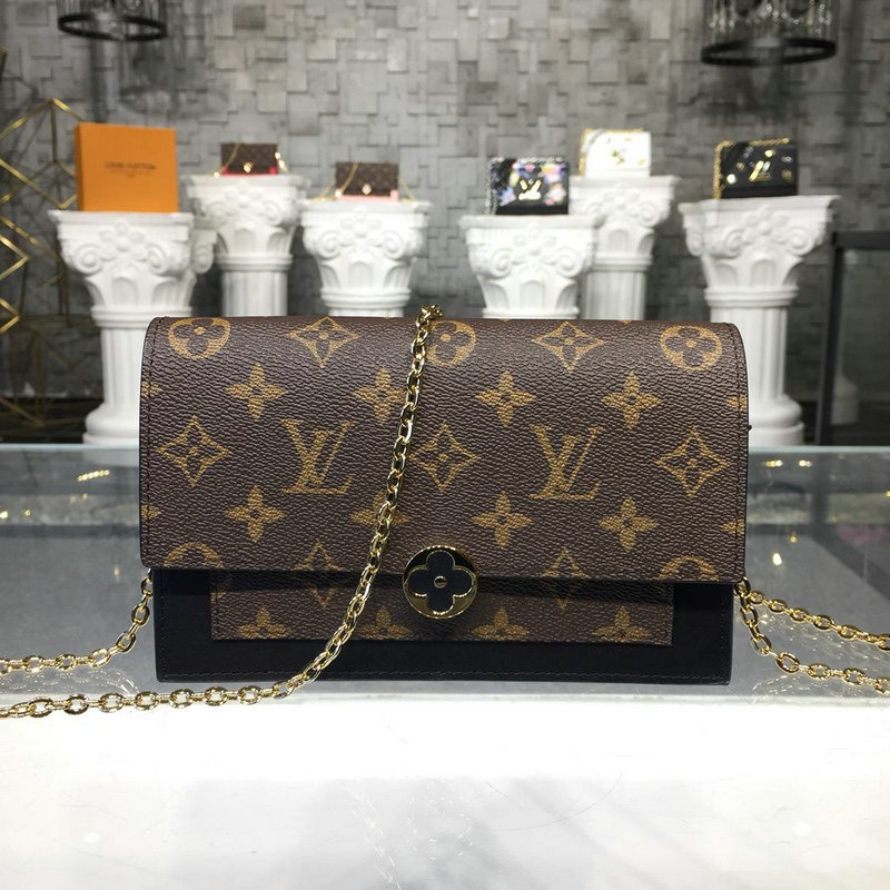 ルイヴィトン LOUISVUITTON 057-M67404H 2019年最新入荷 ポルトフォイユ フロール チェーンウォレット ショルダーバッグ モノグラムキャンパス
