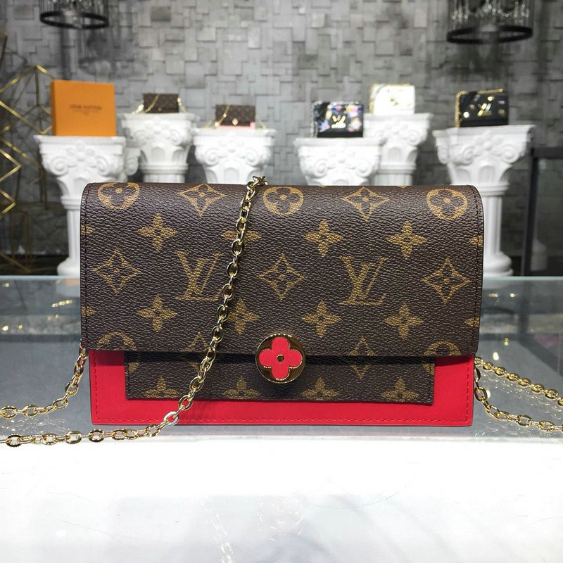 商品名称：ルイヴィトン LOUISVUITTON 057-M67404R 2019年最新入荷 ポルトフォイユ フロール チェーンウォレット ショルダーバッグ モノグラムキャンパス
