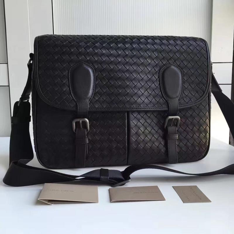 ボッテガヴェネタ BOTTEGAVENETA aj-BOV355784 2019年最新入荷 イントレチャート 斜め掛け ショルダーバッグ カーフスキン 黒