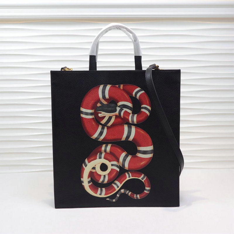 グッチ GUCCI 2019年夏最新作 スネーク プリント ソフト 057-GG450950S GGスプリーム トートバッグ ハンドバッグ キャンパス