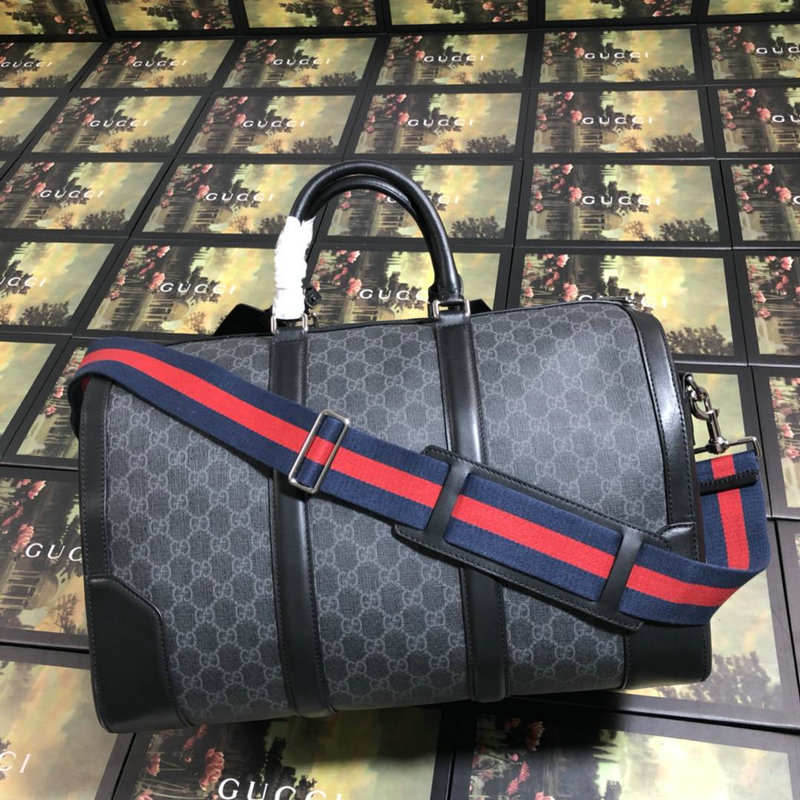 商品名称：グッチ GUCCI 2057-GG474131H 019年夏最新作 GGスプリーム キャリーオン ダッフルバッグ ボストンバッグ 旅行かばん 黒