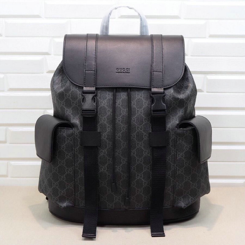 グッチ GUCCI GG495563 2019年夏最新作 ソフト GGスプリーム キャンバス バックパック メンズ リュック 大容量 リュックサック 黒