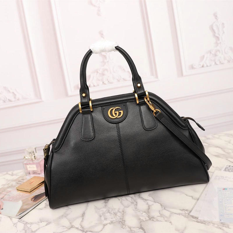 グッチ GUCCI 057-GG516459P 2019年夏最新作 リ ベル ミディアム トップハンドル トートバッグ ショルダーバッグ カーフスキン