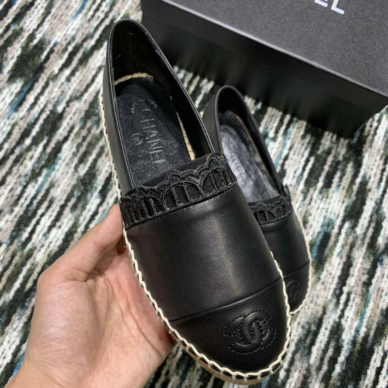 シャネル CHANEL 26-CHJ19048 2019年春夏最新入荷 エスパドリーユ シューズ レディース ローファーシューズ カジュアル 通学 通勤 靴
