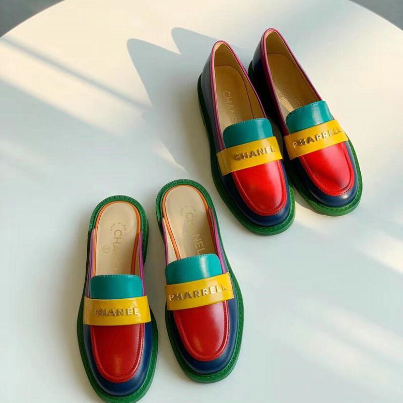 商品名称：シャネル CHANEL 26-CHJ19045 2019年春夏最新入荷 フラットシューズ レザー ローファーシューズ サマーサンダル