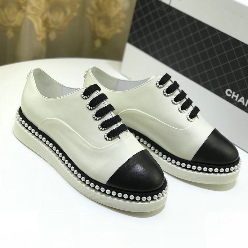 シャネル CHANEL 26-CHJ19046 2019年春夏最新入荷 レースアップ シューズ スニーカー レディース カジュアルシューズ 通勤 通学