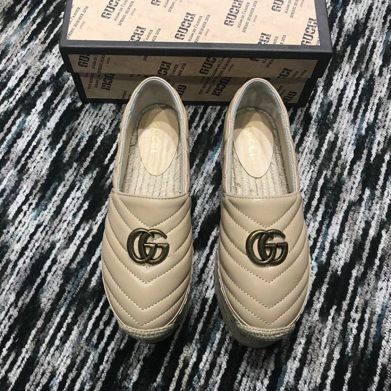 グッチ 26-GGJ19045 GUCCI 2019年最新入荷 プラットフォーム エスパドリーユ シューズ 厚底靴 レディース 靴