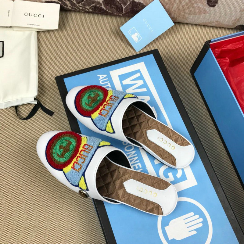 グッチ GUCCI 26-GGJ19046G 2019年最新入荷 スリッパ レザー ミュール サンダル サマーサンダル レディース 靴