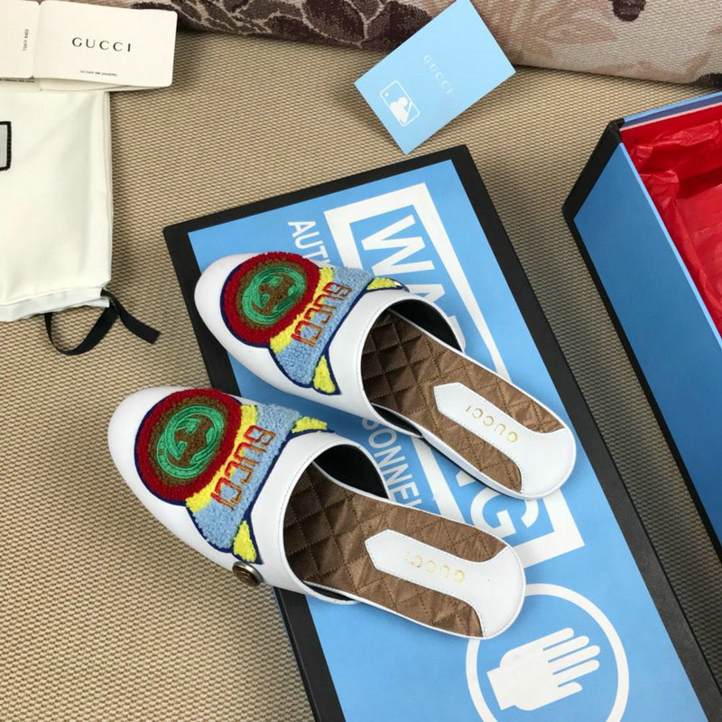 商品名称：グッチ GUCCI 26-GGJ19046G 2019年最新入荷 スリッパ レザー ミュール サンダル サマーサンダル レディース 靴