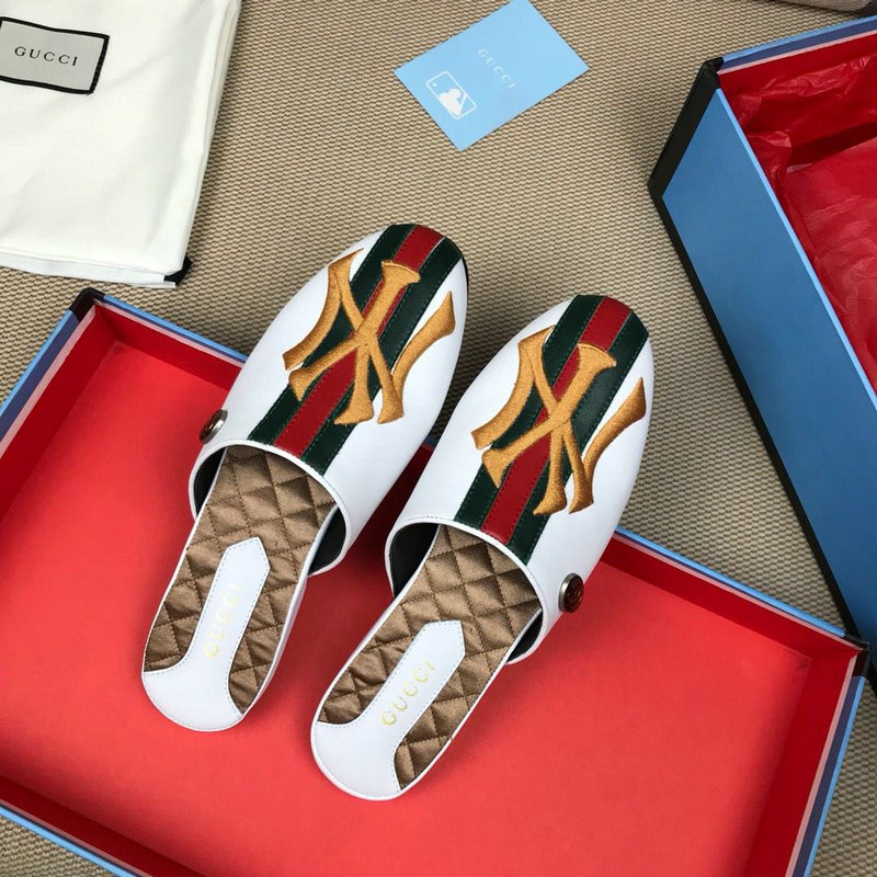 グッチ GUCCI 26-GGJ19046N 2019年最新入荷 スリッパ レザー ミュール サンダル サマーサンダル レディース 靴