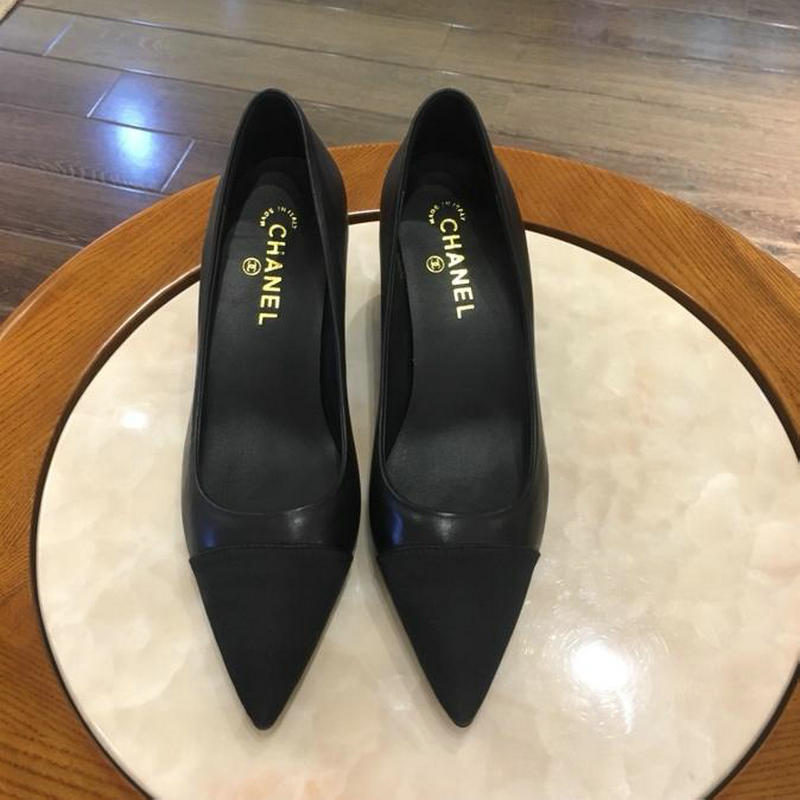 シャネル CHANEL 26-CHJ19013 2019年夏最新入荷 ローヒールシューズ パンプス チャンキー とんがりトウ 靴 レディース