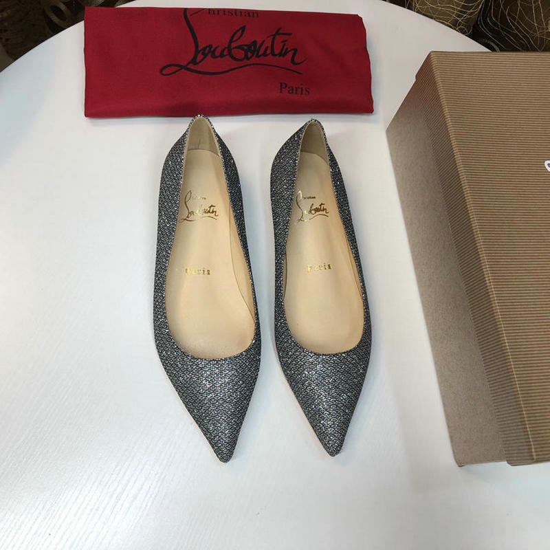 クリスチャンルブタン CHRISTIAN LOUBOUTIN 226-CLJ19001 019年春夏最新入荷 パンプス フラットシューズ とんがりトウ レディース ローファー 靴 通勤