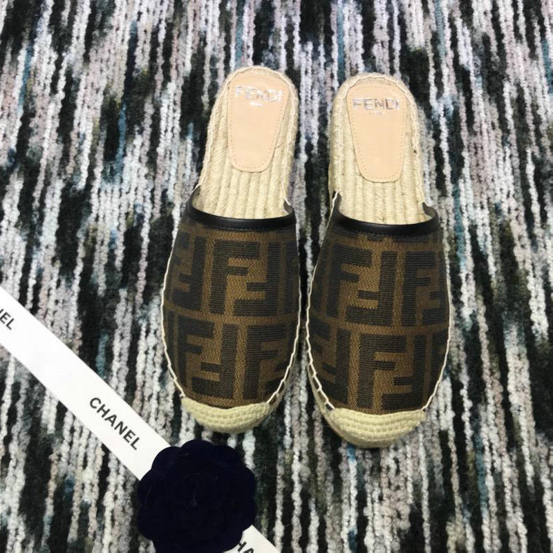 商品名称：フェンディ FENDI 2019年最新入荷 エスパドリーユ サンダル スリッパー ミュール レディース
