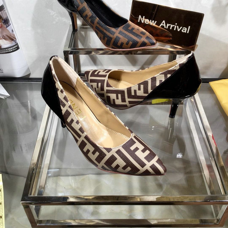 フェンディ FENDI 26-FDJ19007 2019年最新入荷 ハイヒールシューズ レディース ピンヒール 靴 パンプス とんがりトウ ウィメンズ