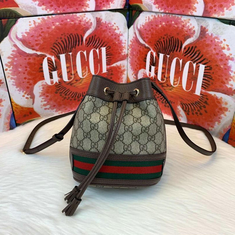 グッチ GUCCI 057-GG550620X 2019年最新入荷 オフィディア GG ミニ バケットバッグ ショルダーバッグ キャンパス