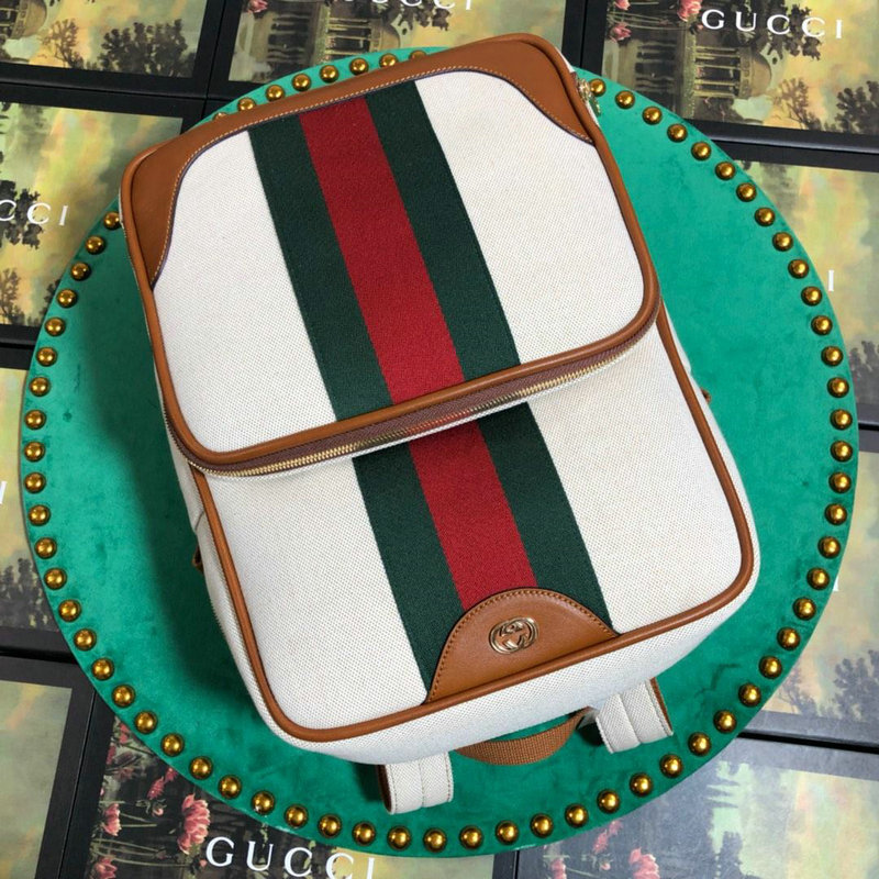 グッチ GUCCI 057-GG575063 2019年最新入荷 ヴィンテージキャンバス バックパック メンズ リュックサック スクエア リュック 大容量 通勤 通学