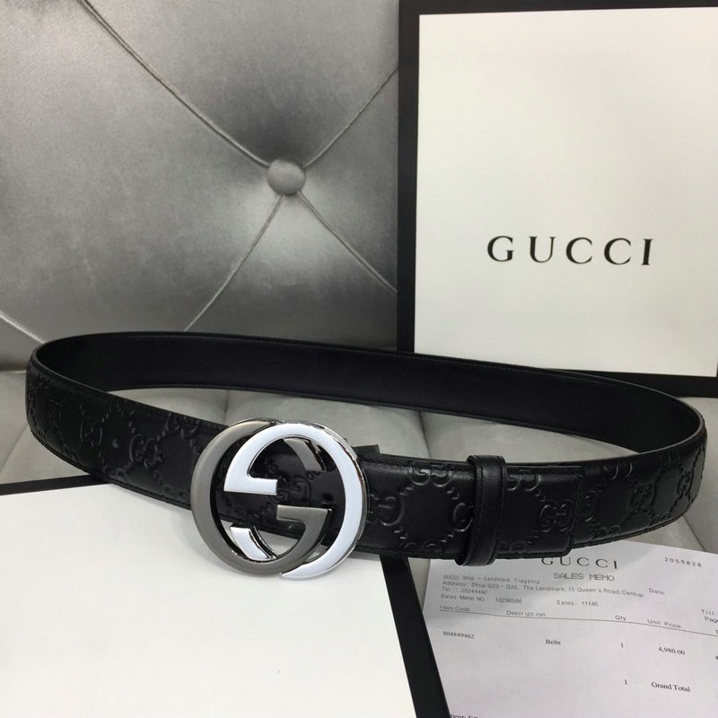 商品名称：グッチ GUCCI 057-GG114984P 2019年最新入荷 ベルト レザー カーフスキン 幅4cm