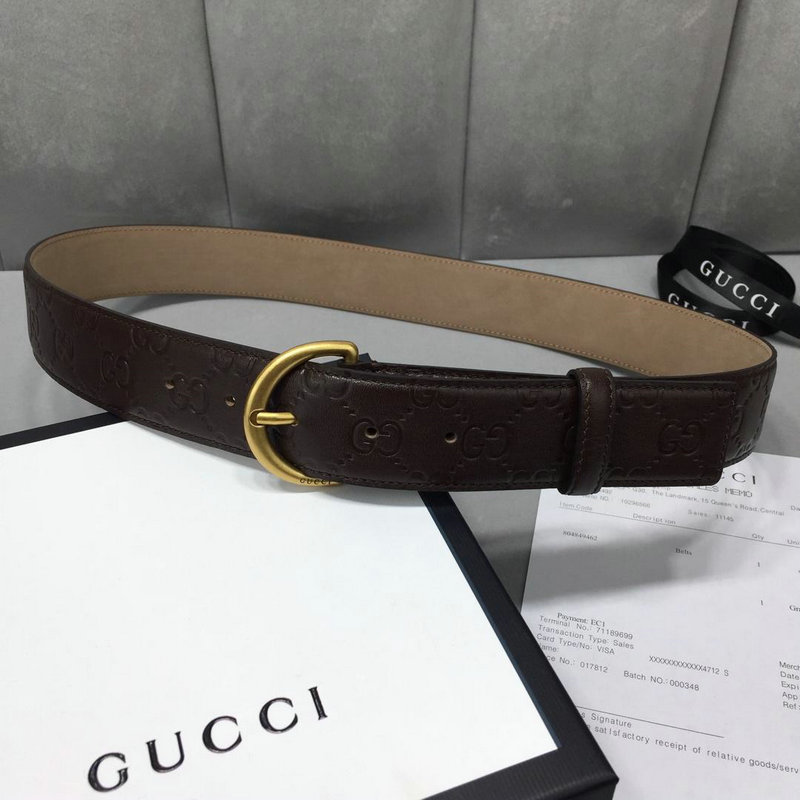 グッチ GUCCI 057-GG114984Y 2019年最新入荷 ベルト レザー カーフスキン 幅4cm