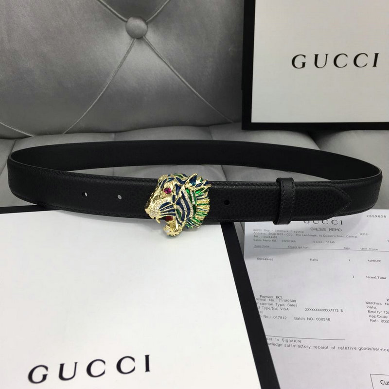 グッチ GUCCI GG474345L 2019年最新入荷 ベルト レザー カーフスキン 幅3cm